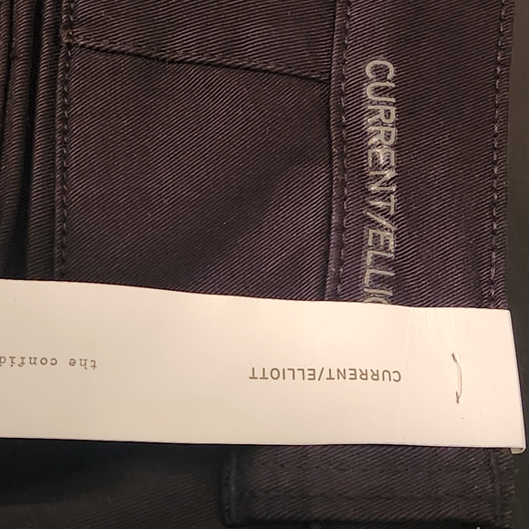 Current/Elliott Black The Confidant Cropped Chino Pants Size 31 NWT - Picture 9 of 12